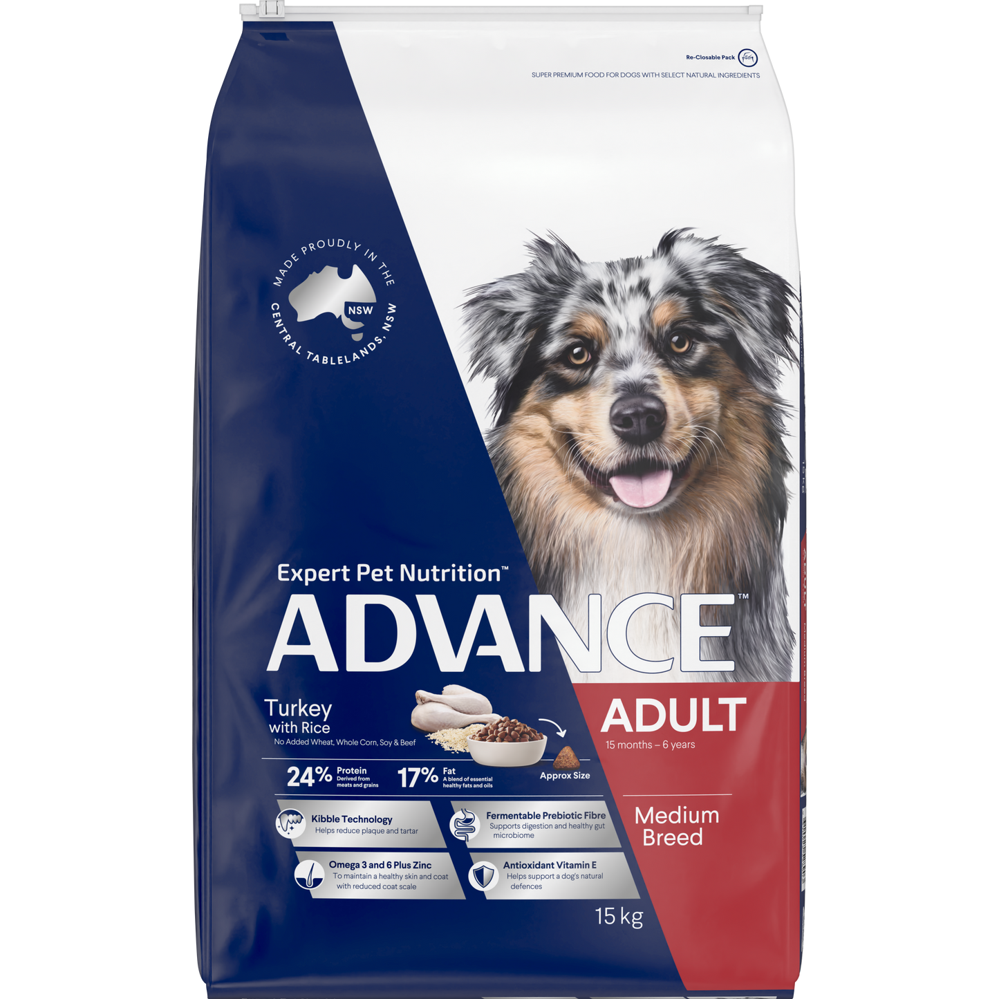 ADVANCE™ Adult Medium Breed Turkey with Rice