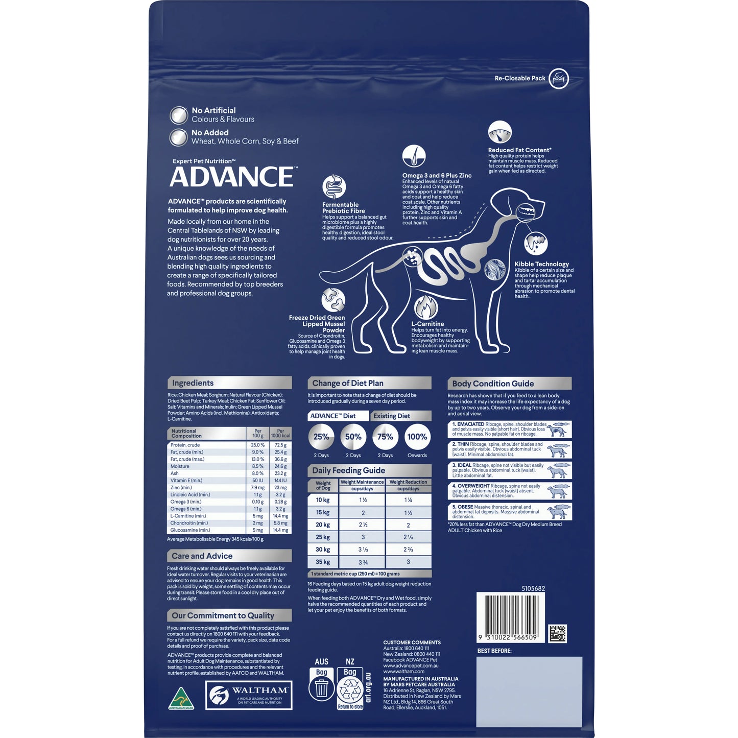 ADVANCE™ Healthy Weight Adult Medium Breed Chicken with Rice