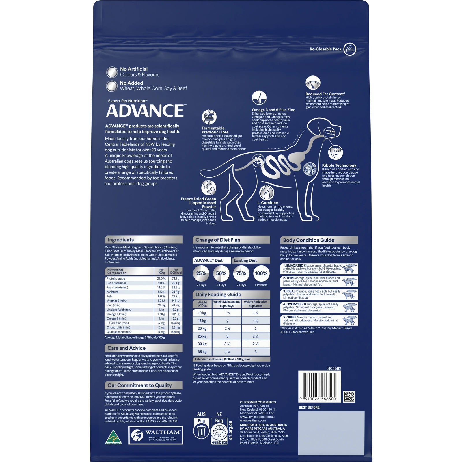ADVANCE™ Healthy Weight Adult Medium Breed Chicken with Rice