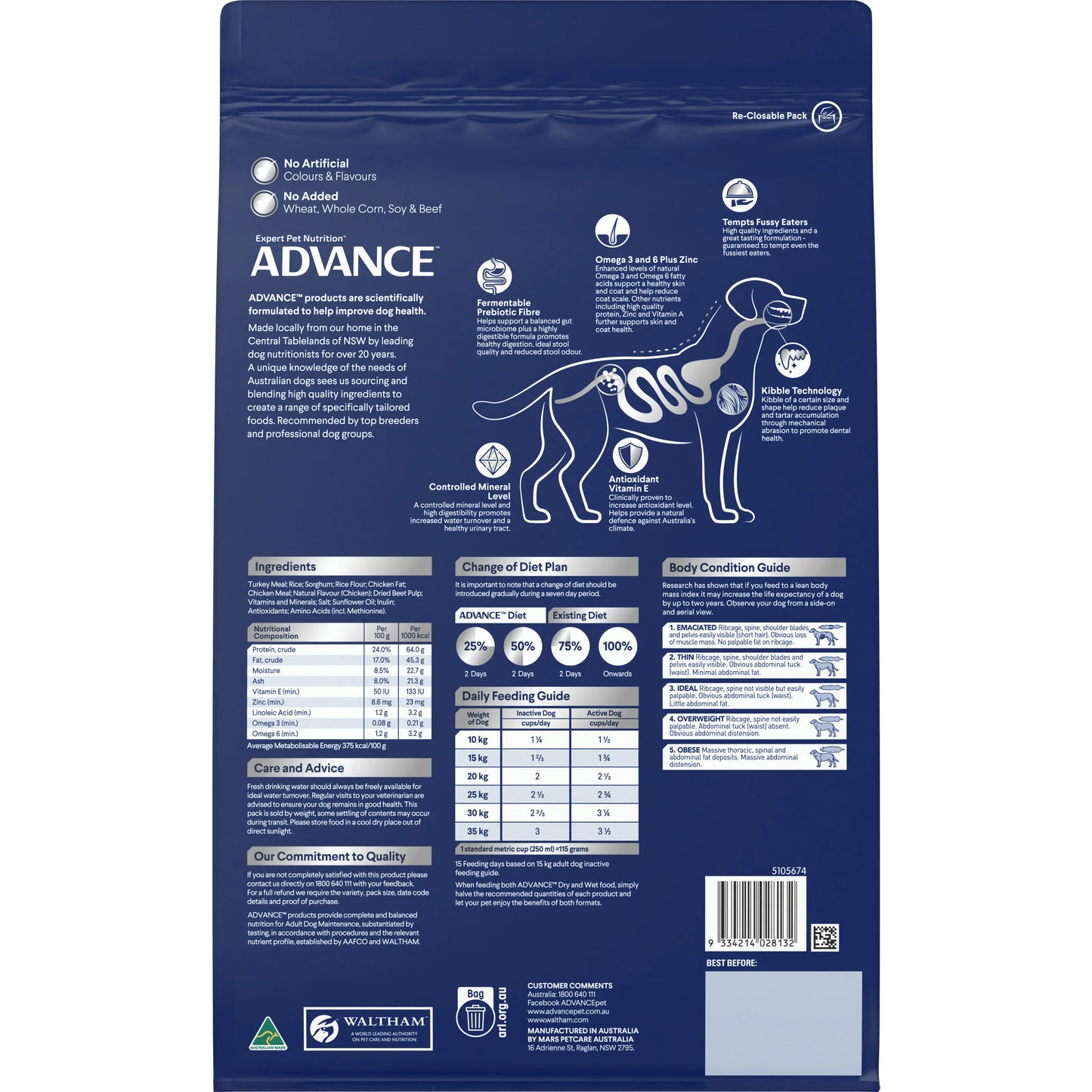 ADVANCE™ Adult Medium Breed Turkey with Rice