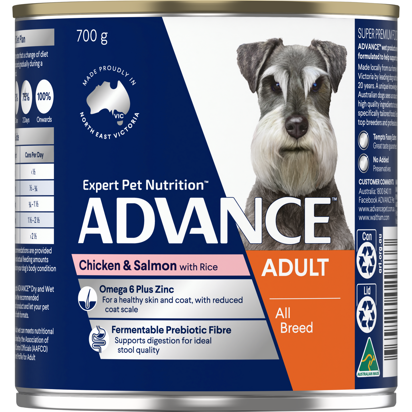 ADVANCE™ Adult all Breed Chicken and Salmon with Rice Cans