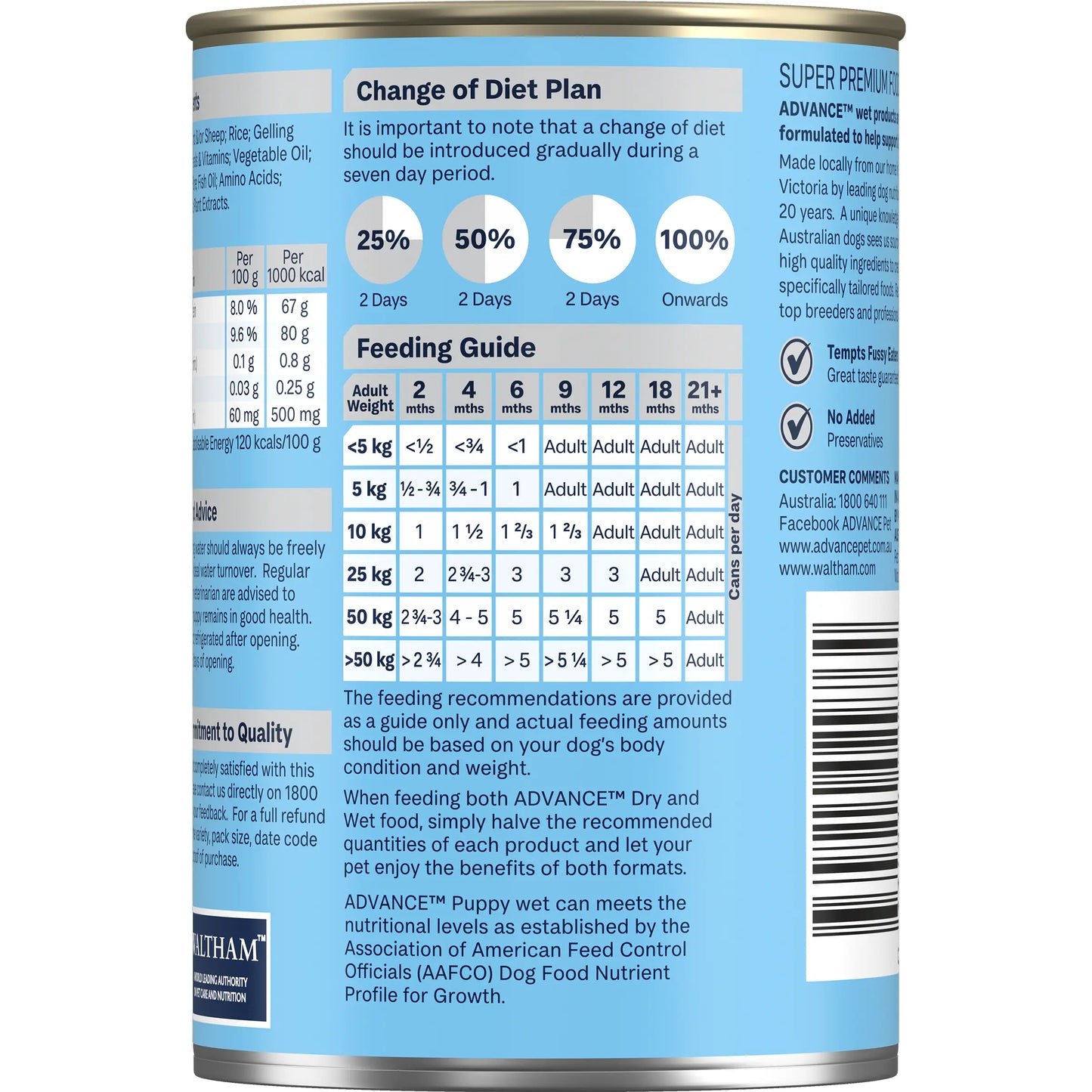 ADVANCE™ Puppy Growth Lamb and Rice Cans
