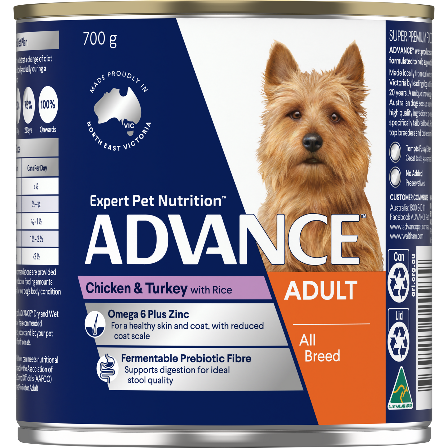 ADVANCE™ Adult All Breed Chicken and Turkey with Rice Cans