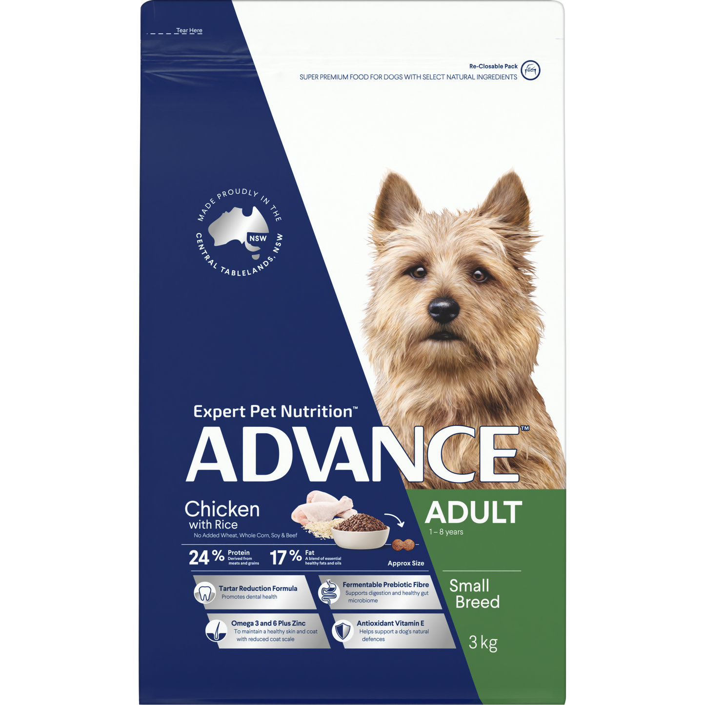 ADVANCE™ Adult Small Breed Chicken with Rice