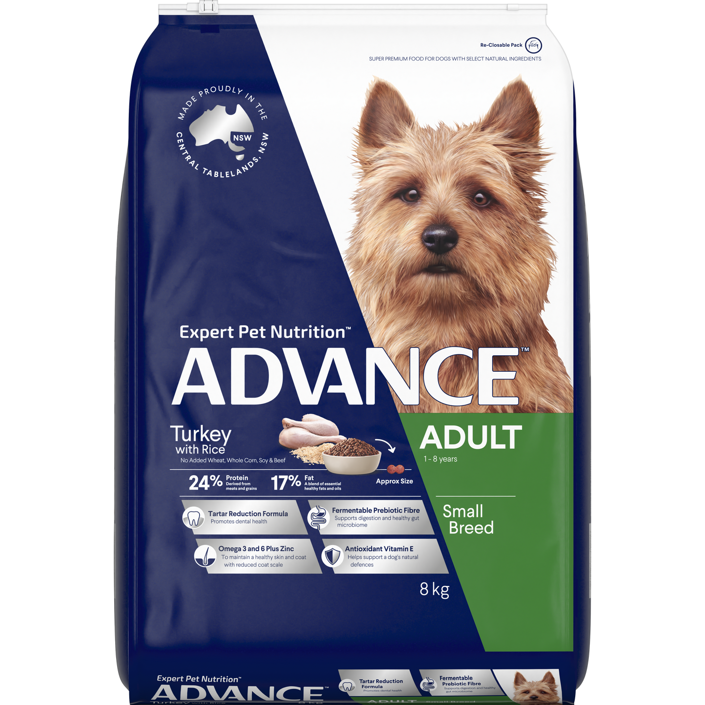 ADVANCE™ Adult Small Breed Turkey with Rice