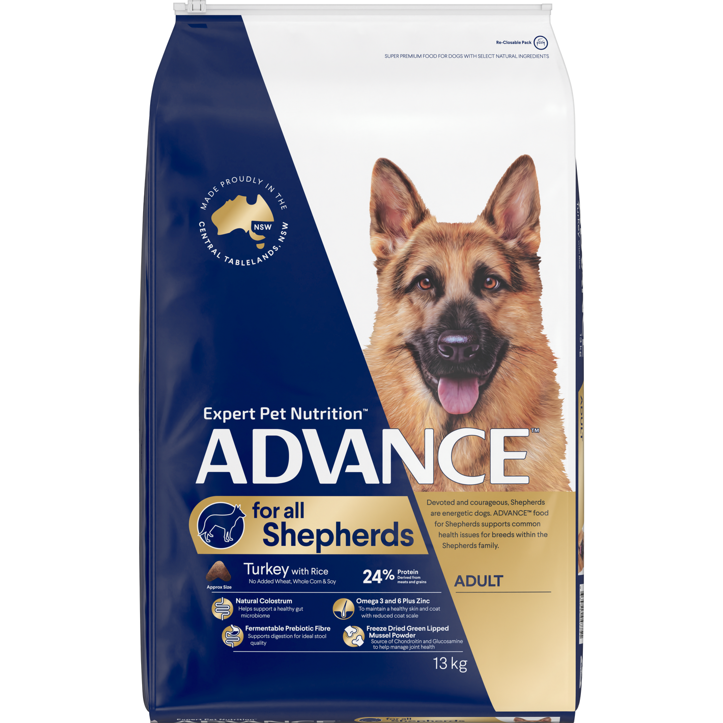ADVANCE™ Shepherds Adult Large Breed Turkey with Rice
