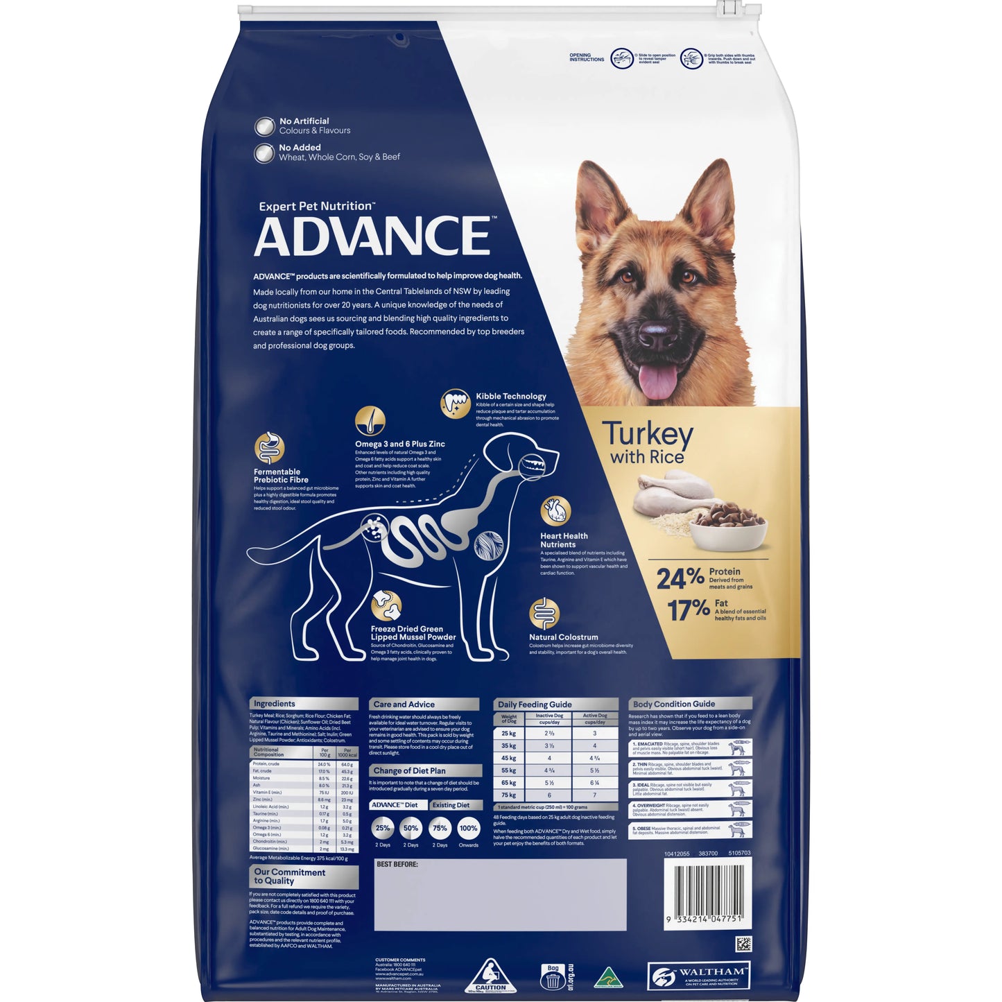 ADVANCE™ Shepherds Adult Large Breed Turkey with Rice
