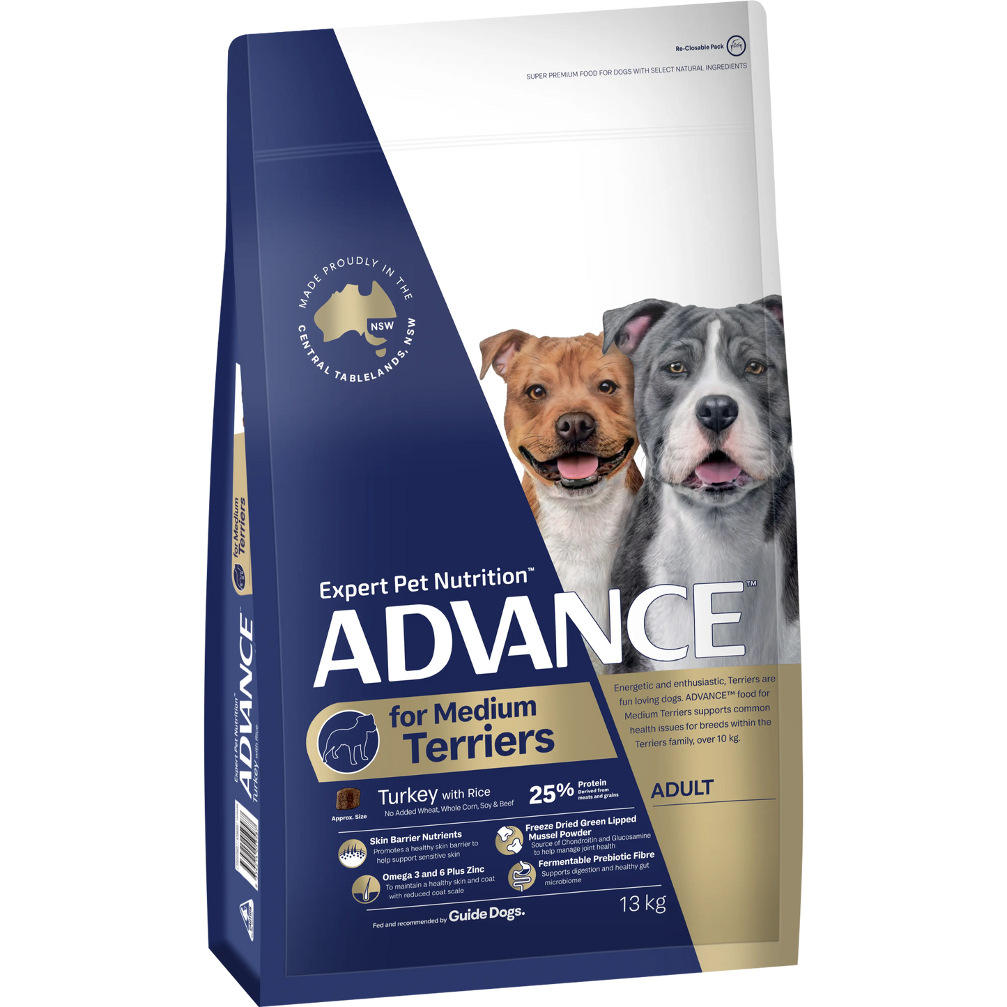 ADVANCE™ Terrier Adult Medium Breed Turkey with Rice