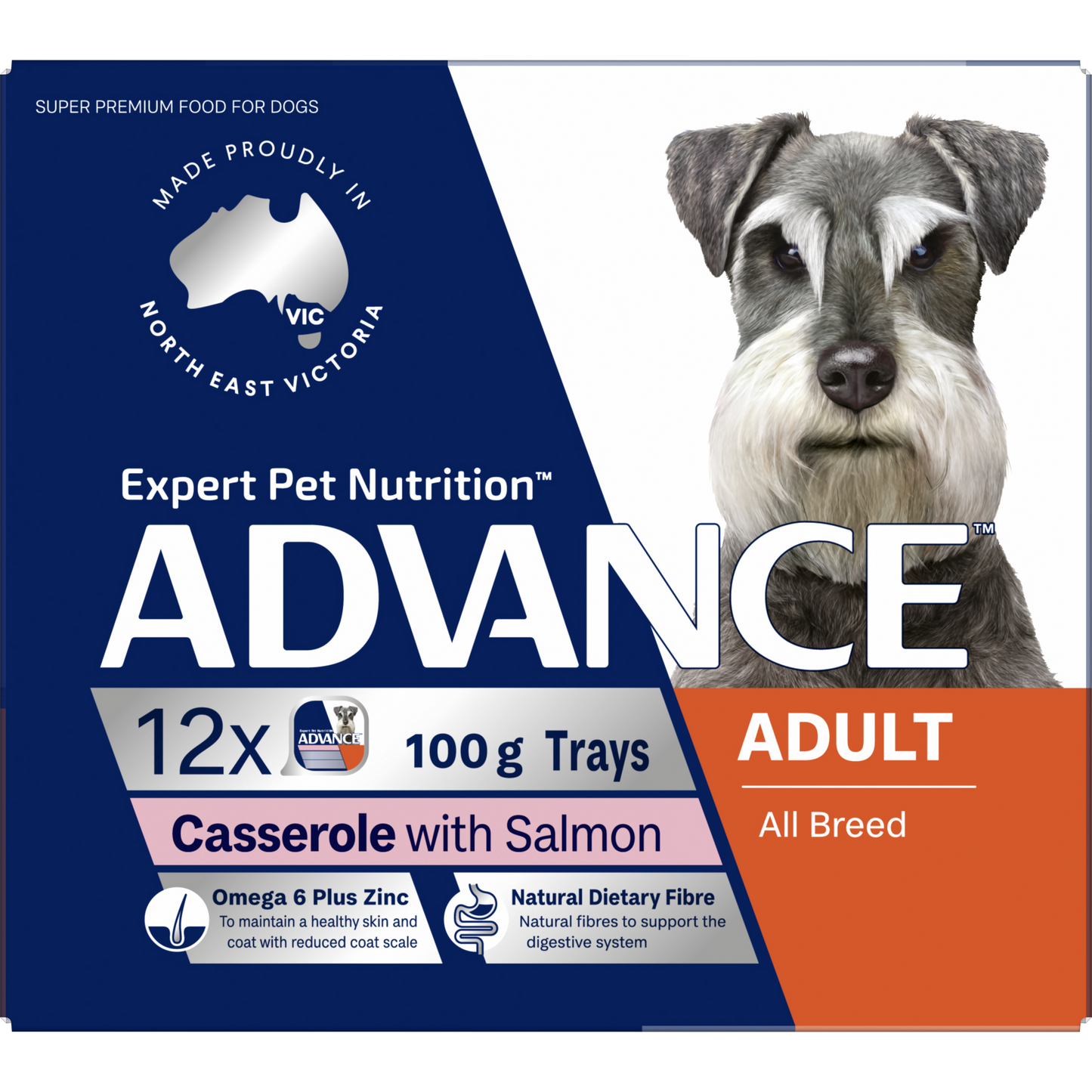 ADVANCE™ Adult All Breed Salmon Casserole Trays