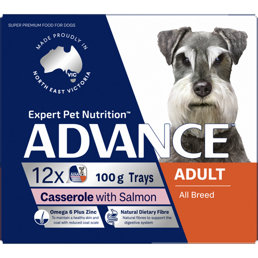 ADVANCE™ Adult All Breed Salmon Casserole Trays