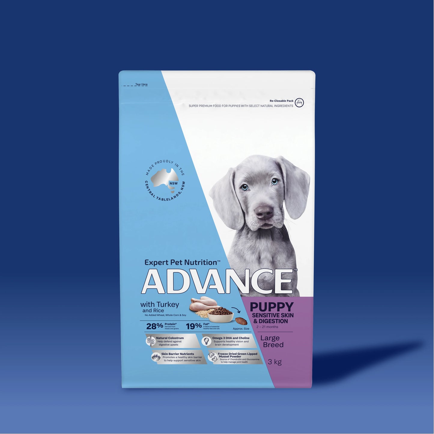 ADVANCE™ Sensitive Skin & Digestion Large Puppy Turkey and Rice