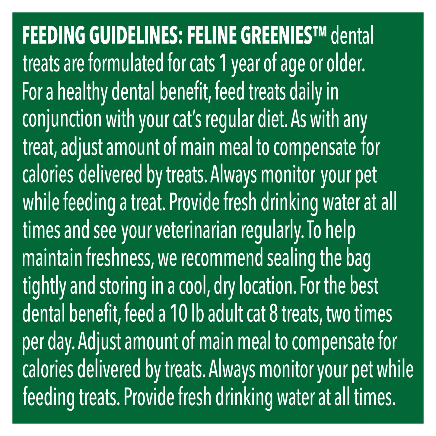 GREENIES Feline Dental Oven Roasted Chicken Cat Treats