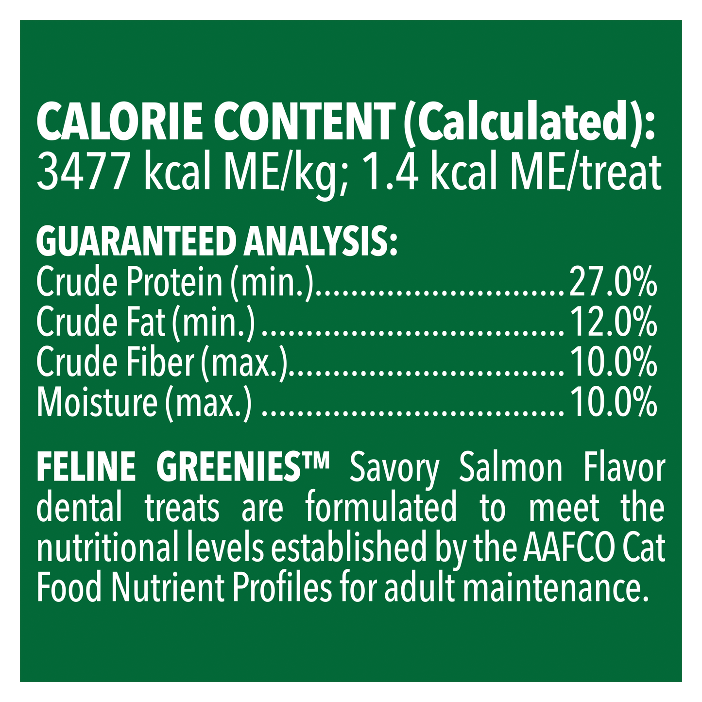 GREENIES Feline Dental Savoury Salmon Cat Treats