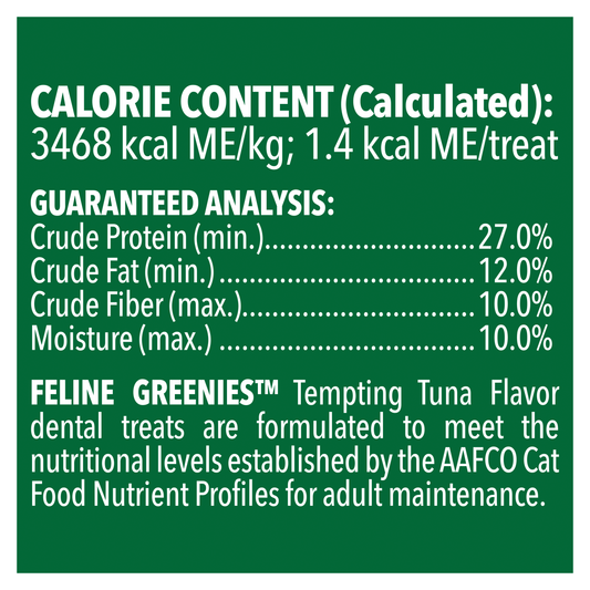 GREENIES Feline Dental Tempting Tuna Cat Treats