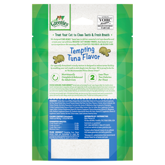 GREENIES Feline Dental Tempting Tuna Cat Treats