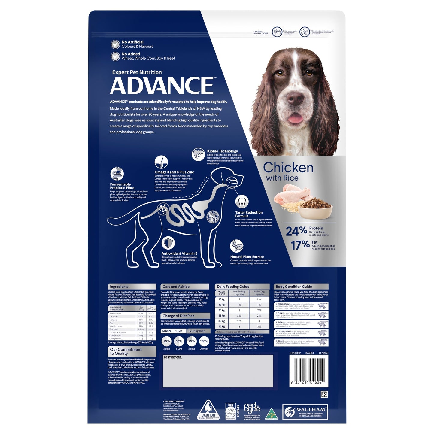 ADVANCE™ Dental Care Triple Action Adult Medium Breed Chicken with Rice