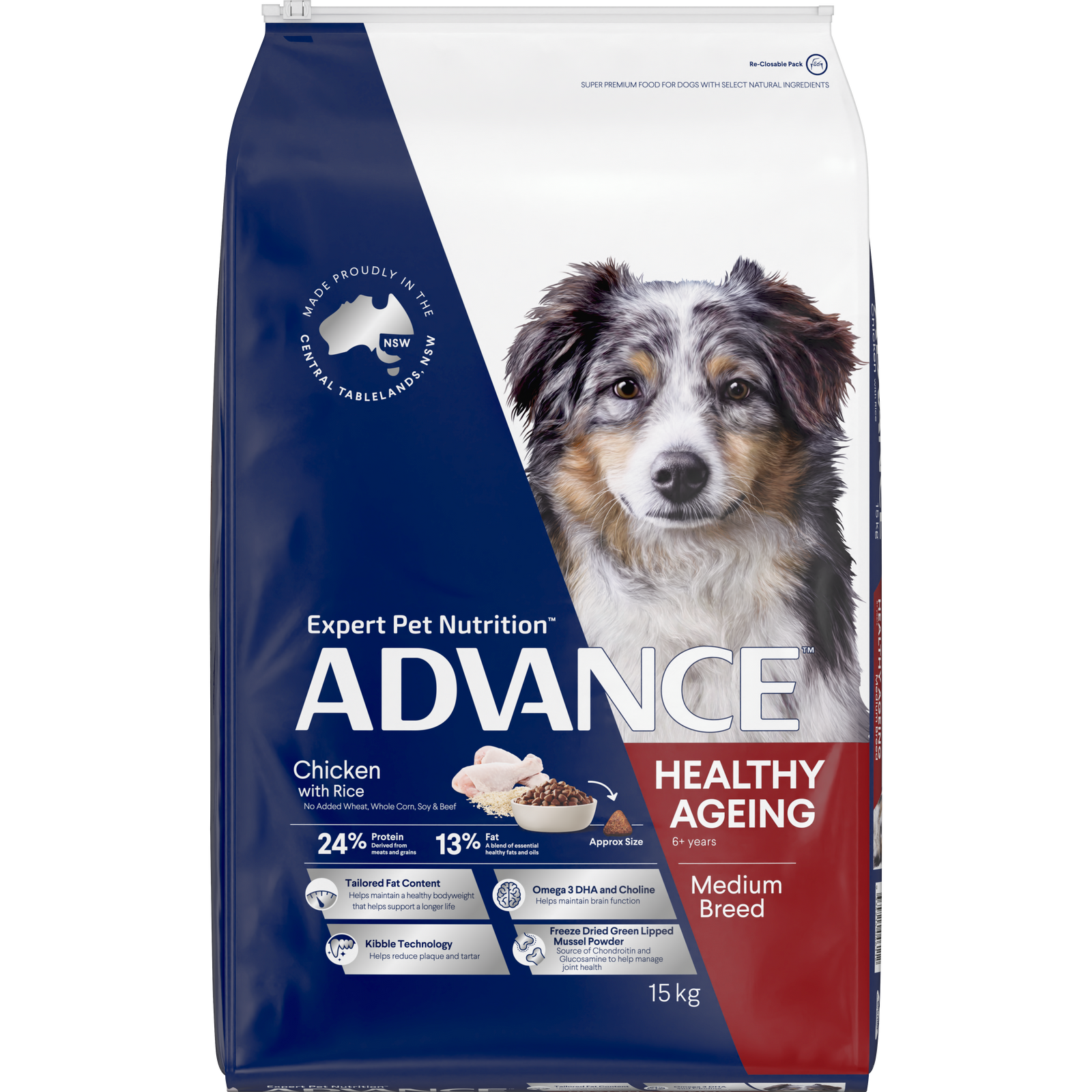 ADVANCE™ Healthy Ageing Medium Breed Chicken with Rice