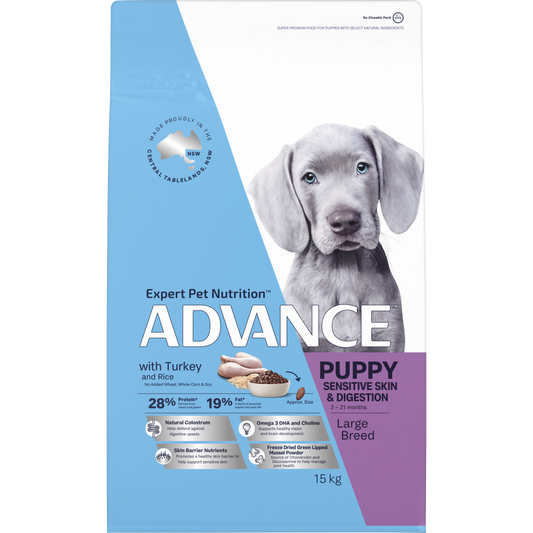 ADVANCE™ Sensitive Skin & Digestion Large Puppy Turkey and Rice
