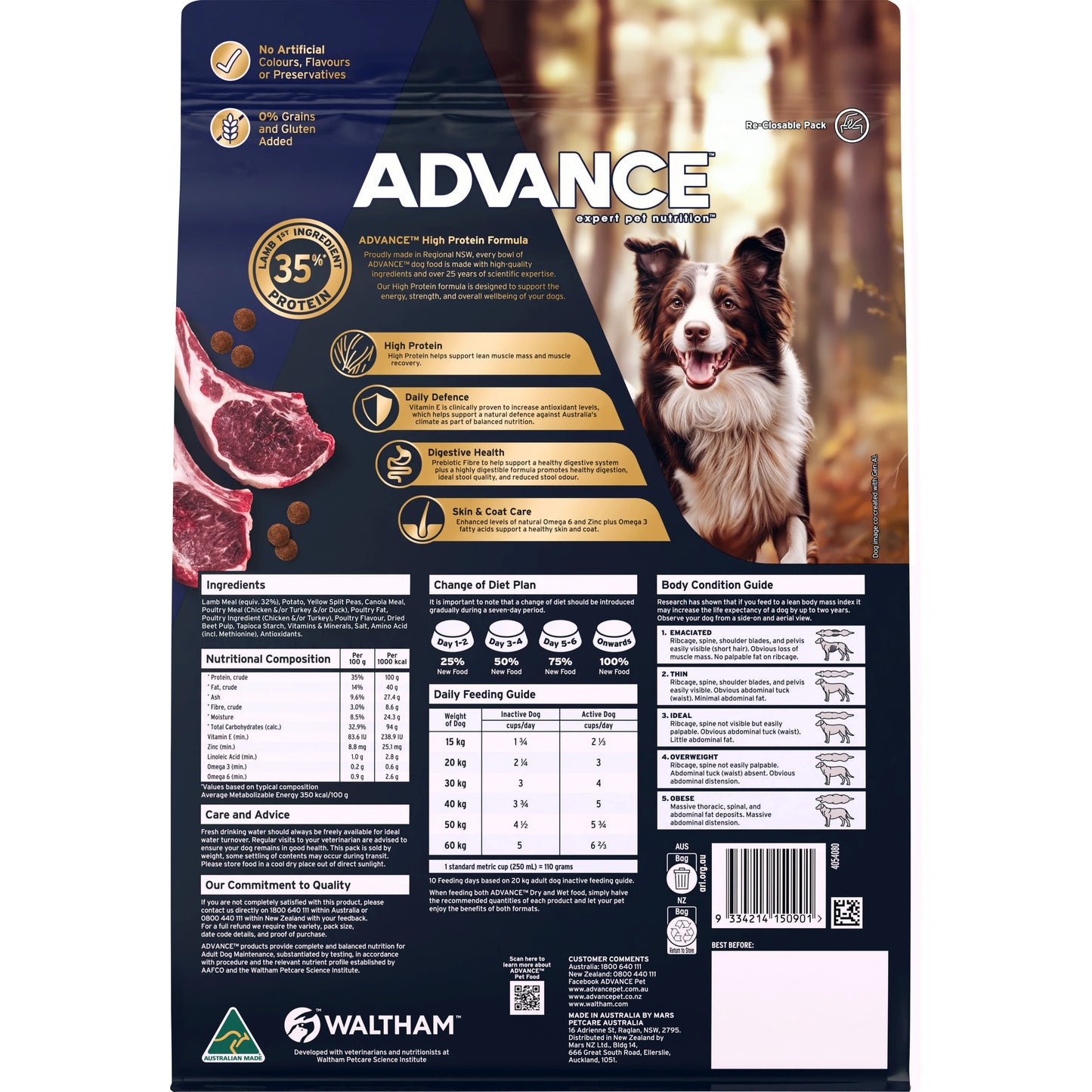 ADVANCE™ Adult High-Protein Grain-Free Dry Dog Food Lamb