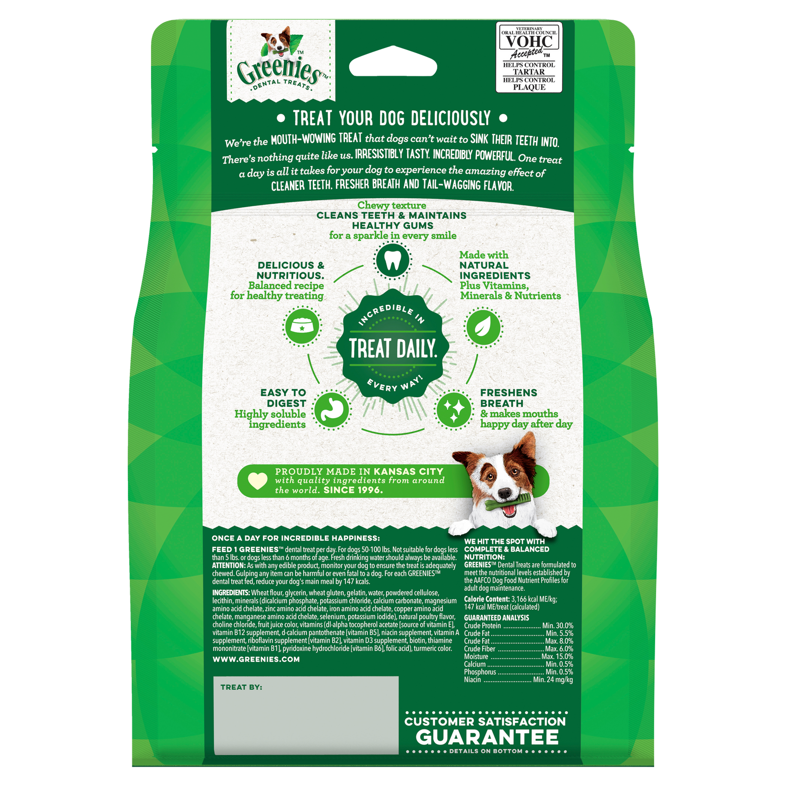 GREENIES Original Dental Large Dental Dog Treats 8 pack