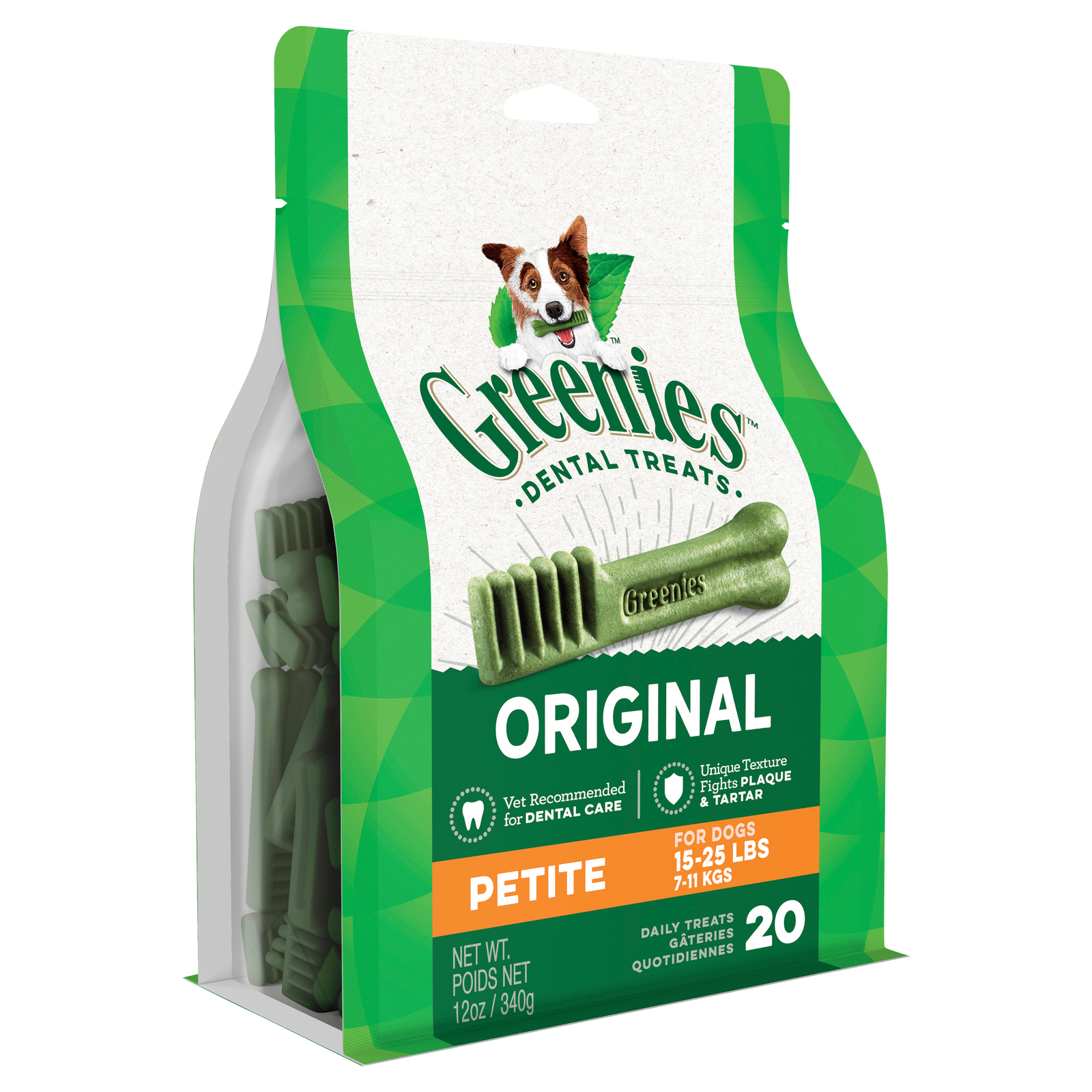 GREENIES Original Dental Petite Dental Dog Treats 20 pack