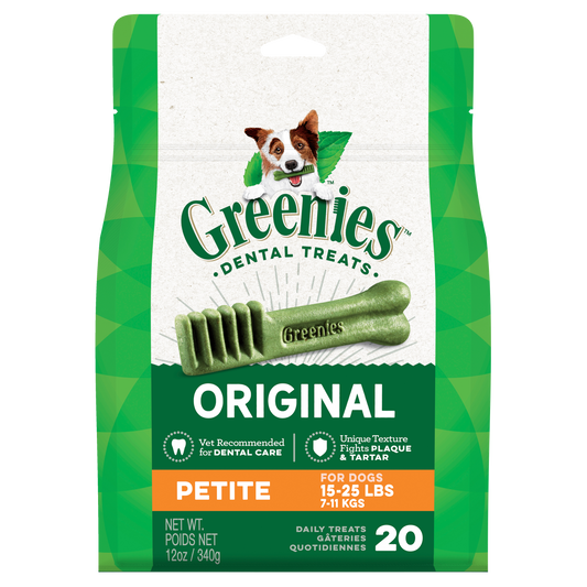 GREENIES Original Dental Petite Dental Dog Treats 20 pack
