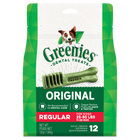 GREENIES Original Dental Regular Dental Dog Treats 12 pack