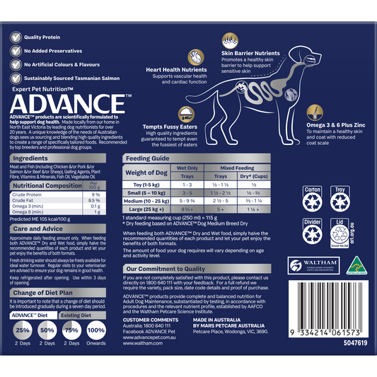 ADVANCE™ Oodles Adult with Salmon Trays