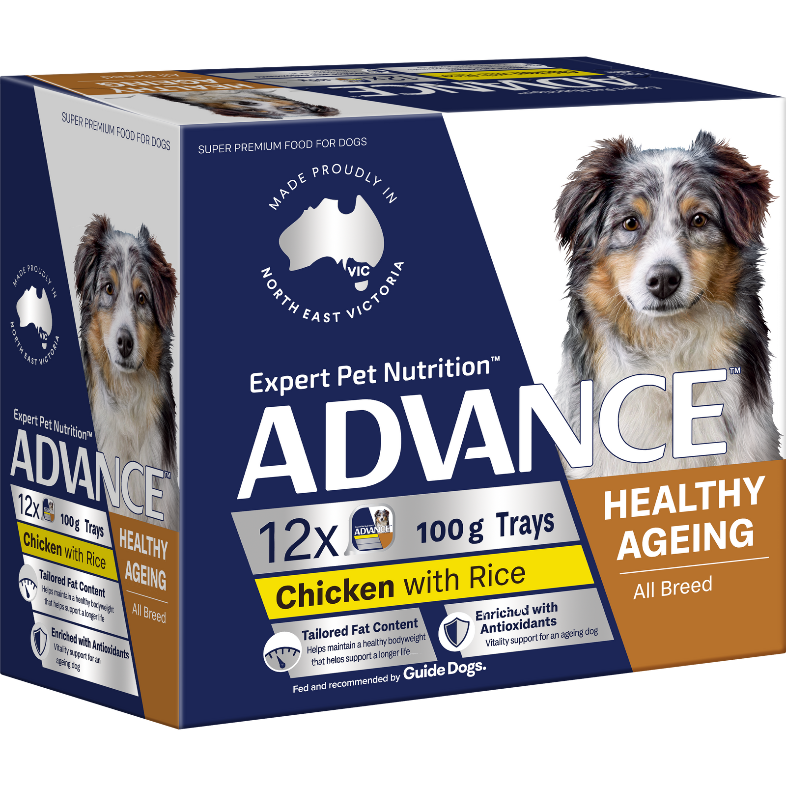 ADVANCE™ Healthy Ageing Adult All Breed Chicken with Rice Trays