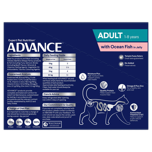 ADVANCE™ Adult Ocean Fish in Jelly Pouches