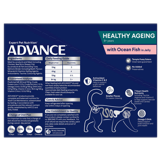 ADVANCE™ Healthy Ageing Ocean Fish in Jelly Pouches