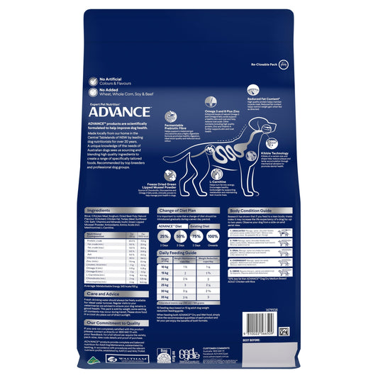 ADVANCE™ Healthy Weight Adult Medium Breed Chicken with Rice