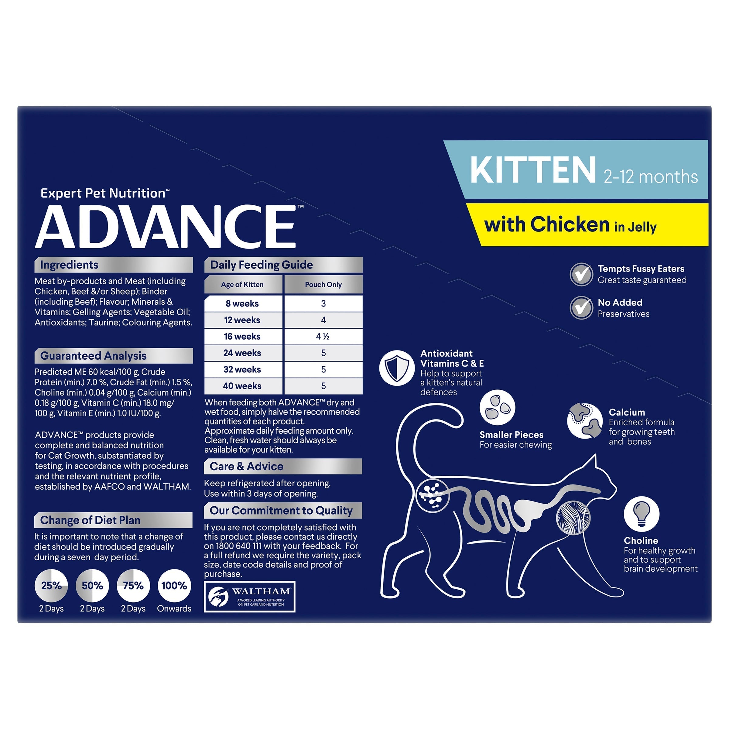 ADVANCE Kitten Chicken in Jelly Pouches ADVANCE Pet