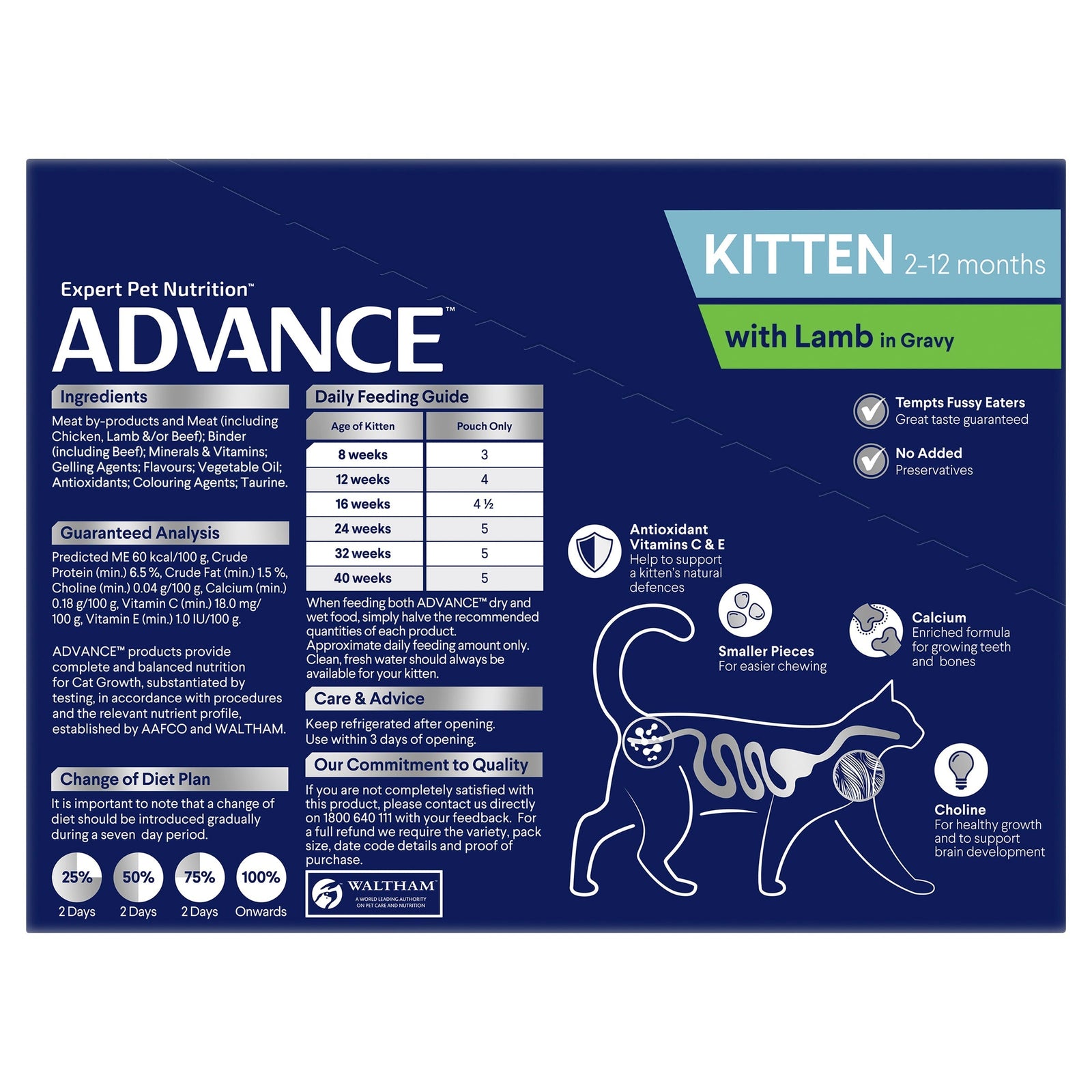 ADVANCE™ Kitten Lamb in Gravy Pouches