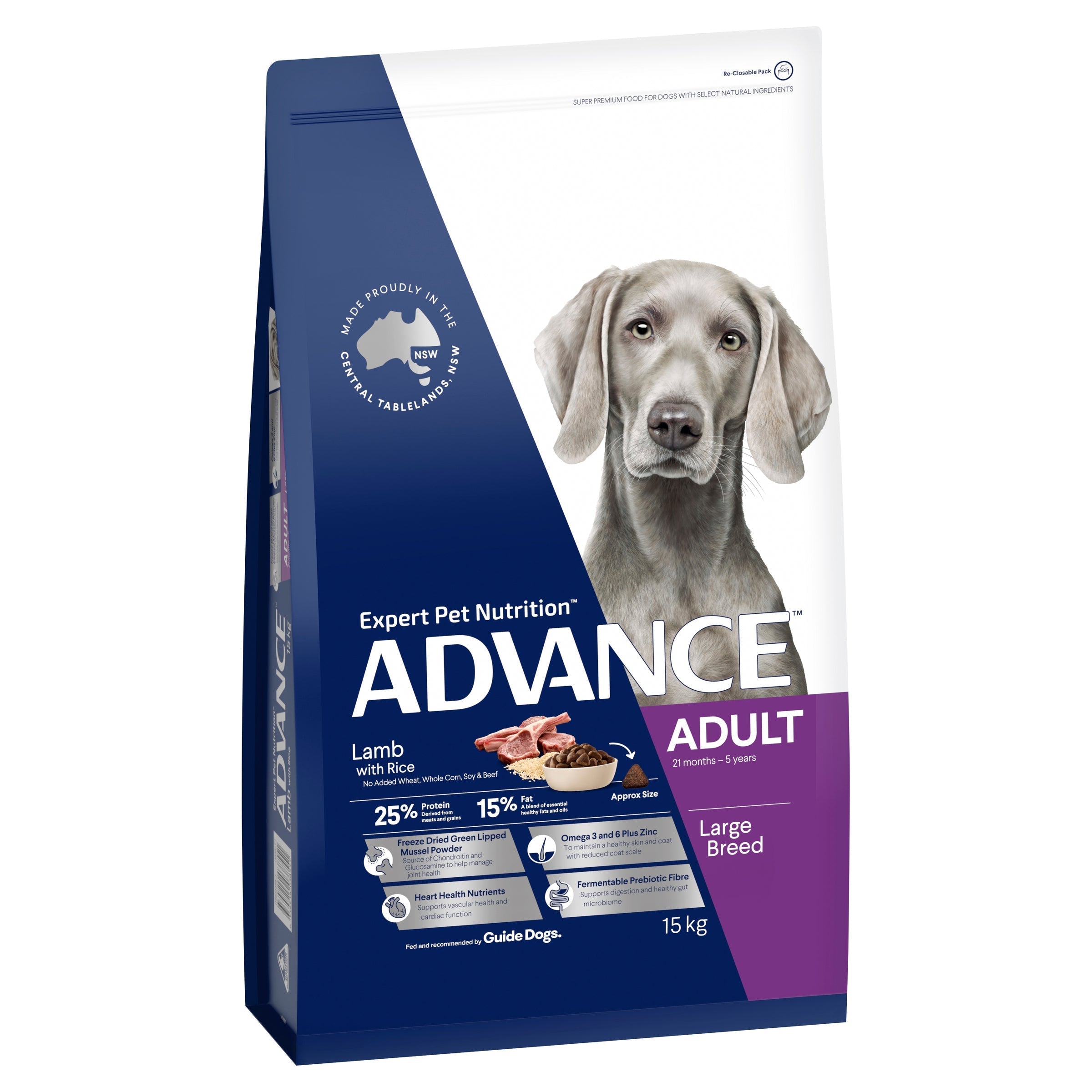 Advance adult 2025 large breed