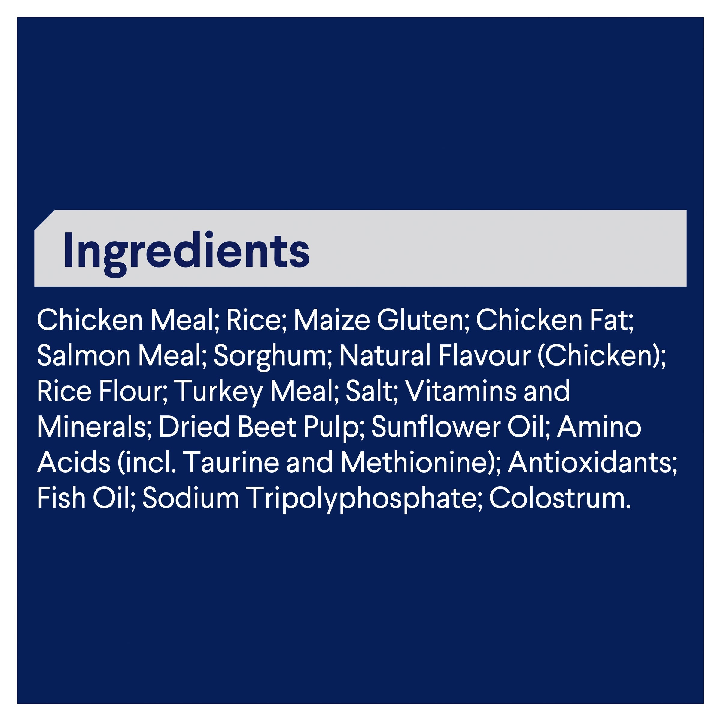 Blue buffalo ingredient outlet list