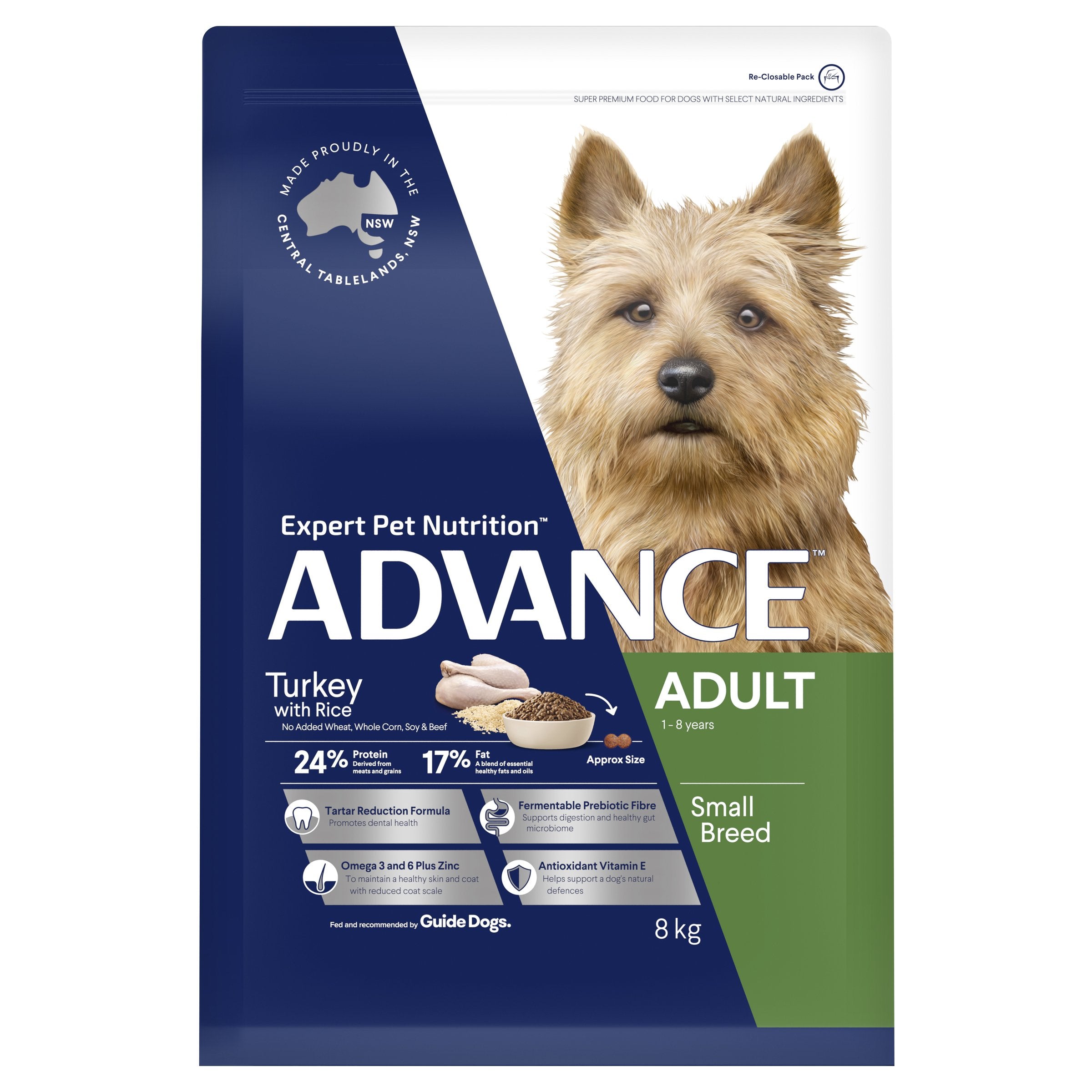 ADVANCE Adult Small Breed Turkey with Rice ADVANCE Pet