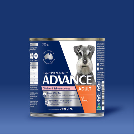 ADVANCE™ Adult all Breed Chicken and Salmon with Rice Cans