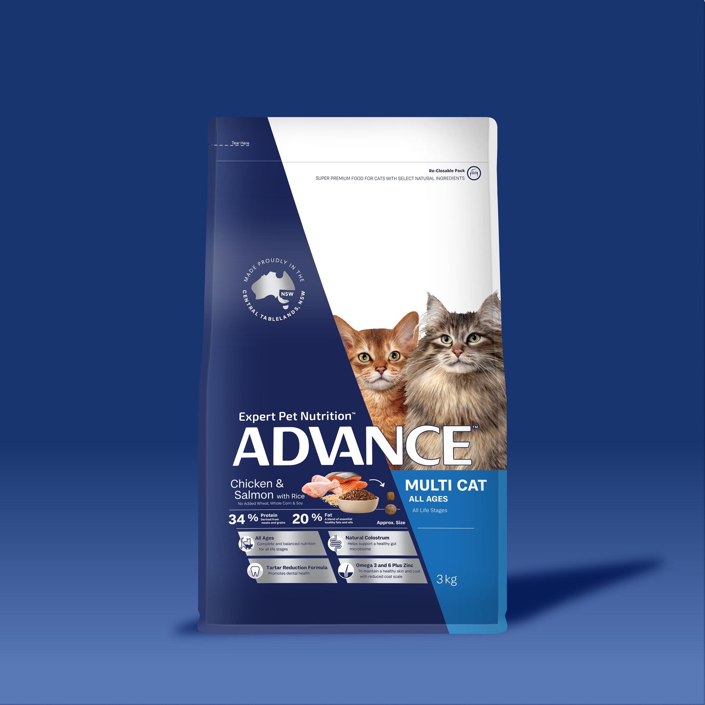 ADVANCE™ Multi Cat Chicken & Salmon with Rice