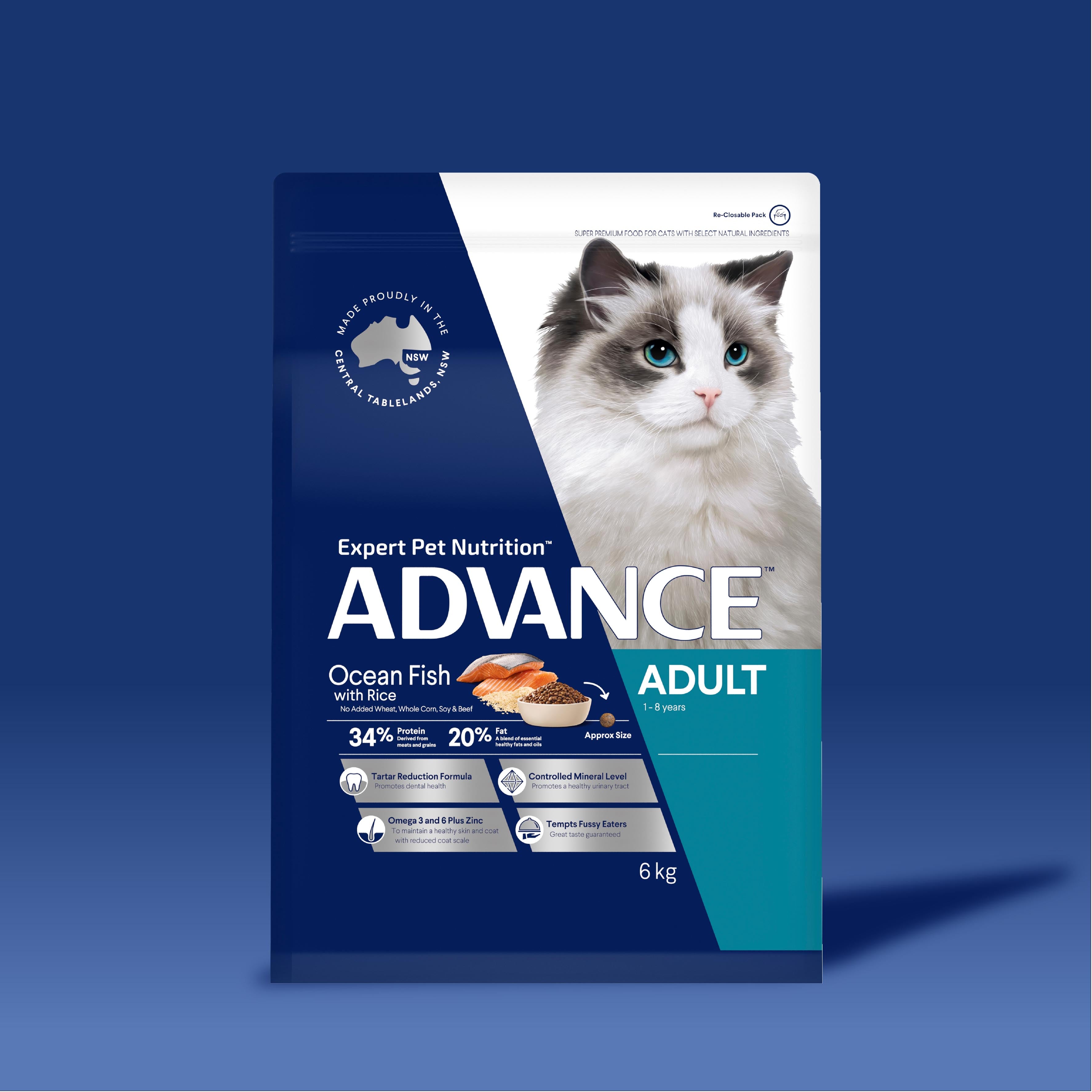 Dry cat store food without fish